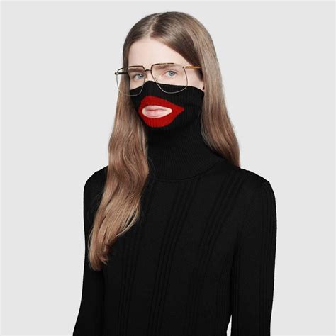 balaclava gucci|guccis balaclava knit top.